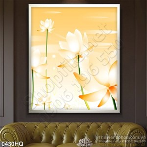 Tranh hoa sen treo tường đẹp