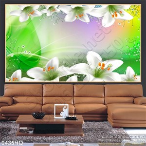 Tranh hoa lá dán tường đẹp
