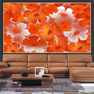 Tranh hoa dán tường đẹp