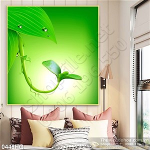 Tranh hoa lá nghệ thuật hiện đại