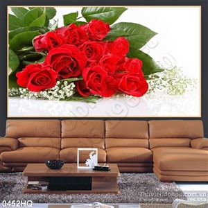 Tranh hoa hồng nghệ thuật đẹp