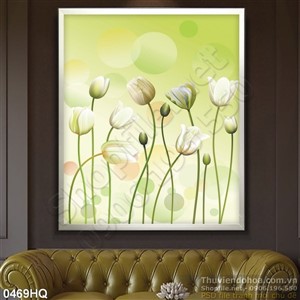 Tranh hoa tulip trang trí tường đẹp