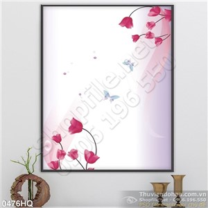 Tranh hoa lá trang trí đẹp