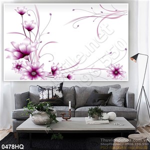 Tranh hoa lá trang trí tường đẹp