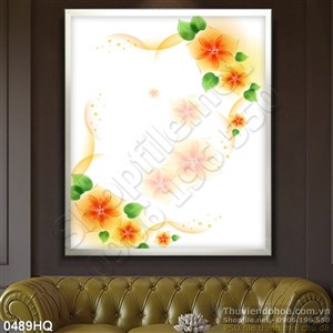 Tranh hoa lá trang trí đẹp