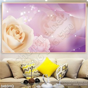 Tranh hoa hồng trang trí nền đẹp