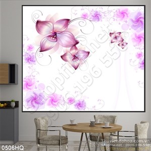 Tranh hoa lá trang trí nền đẹp