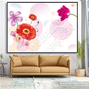 Tranh hoa lá trang trí treo tường