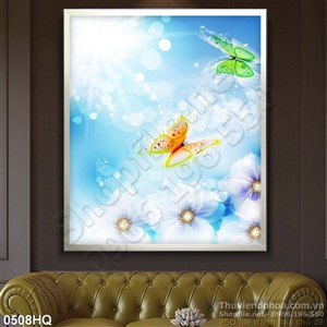 Tranh hoa trang trí treo tường