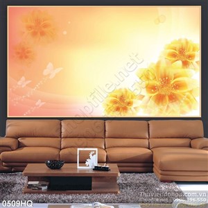 Tranh hoa lá trang trí nền đẹp