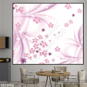 Tranh hoa đào trang trí treo tường đẹp