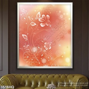 Tranh hoa lá nền đẹp