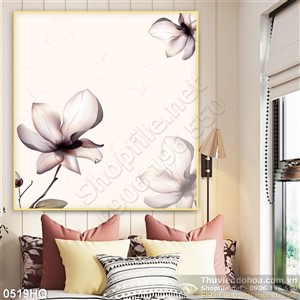 Tranh hoa dán tường đẹp