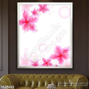 Tranh hoa đào nghệ thuật đẹp