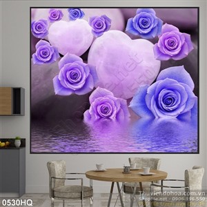 Tranh hoa hồng nghệ thuật đẹp