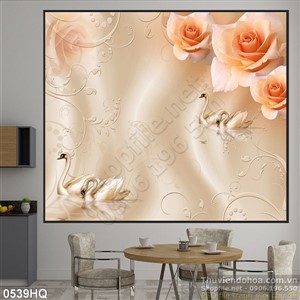 Tranh hoa hồng nghệ thuật đẹp