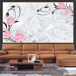 Tranh hoa hồng độc đáo