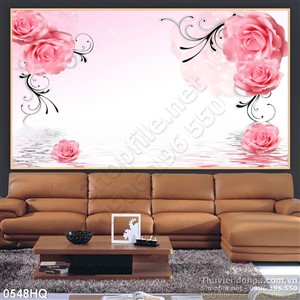 Tranh hoa hồng dán tường đẹp