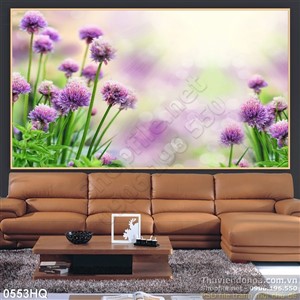 Tranh hoa lá trang trí độc đáo