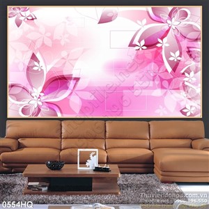 Tranh hoa dán tường đẹp