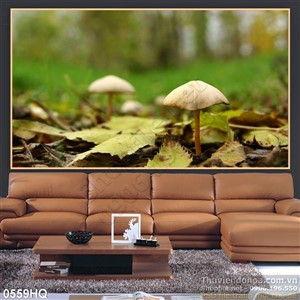 Tranh hoa lá nghệ thuật hiện đại