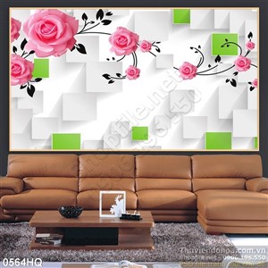 Tranh hoa hồng phong thủy độc đáo