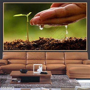 Tranh hoa lá nghệ thuật đẹp