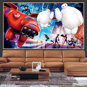 Tranh 3D trẻ em dán tường đẹp