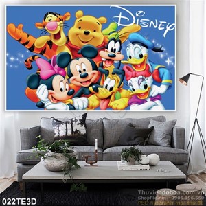 Tranh 3D trẻ em vịt Donald