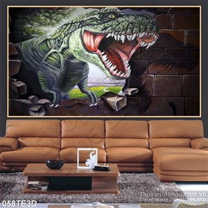 Tranh 3D trẻ em khủng long