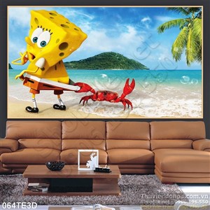 Tranh 3D trẻ em trang trí phòng