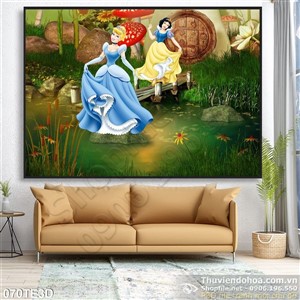 Tranh 3D trẻ em Bạch Tuyết