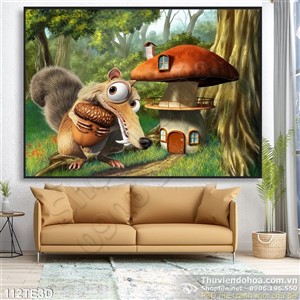 Tranh 3D trẻ em treo phòng ngủ