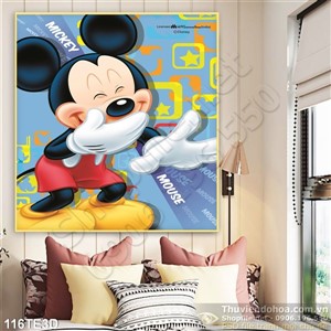Tranh 3D trẻ em chuột Mickey