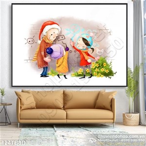 Tranh 3D trẻ em trang trí