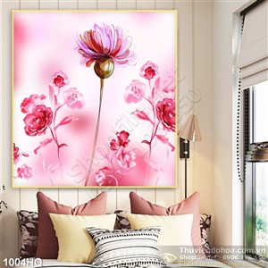 Tranh hoa treo tường hiện đại