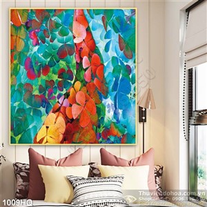 Tranh hoa hiện đại trang trí phòng khách