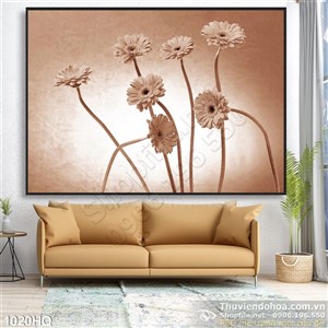 Tranh hoa lá treo tường độc đáo