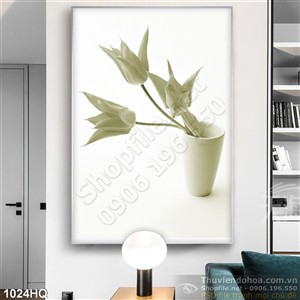 Tranh hoa lá nghệ thuật đẹp