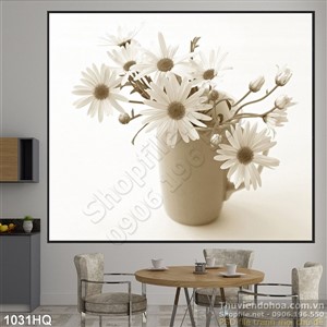 Tranh hoa cúc trang trí nghệ thuật