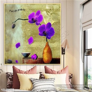 Tranh hoa lan treo tường đẹp