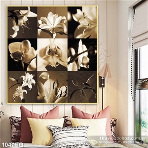 Tranh hoa lân trang trí treo tường