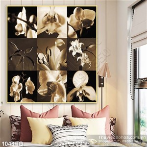 Tranh hoa lan nghệ thuật