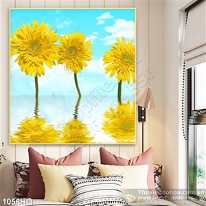 Tranh hoa đồng tiền