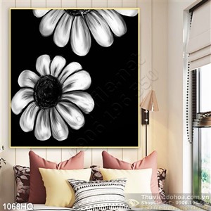 Tranh hoa cúc trang trí treo tường