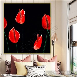 Tranh hoa Hồng môn treo tường đẹp