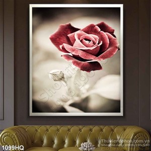 Tranh hoa hồng treo tường đẹp