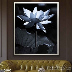 Tranh hoa sen trang trí tường đẹp