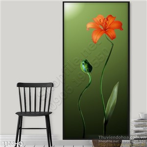 Tranh hoa Ly treo tường độc đáo