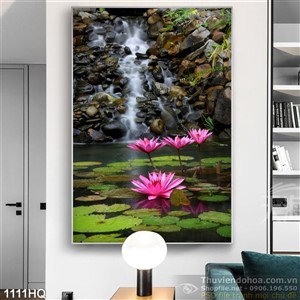 Tranh hoa súng trang trí đẹp